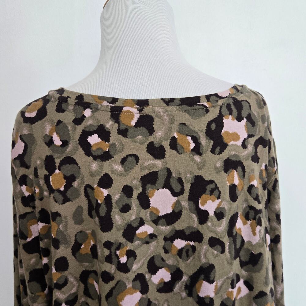 LOGO Lori Goldstein Casual Long Sleeve Top Animal Print Basics Womens Plus 2X - Picture 7 of 13